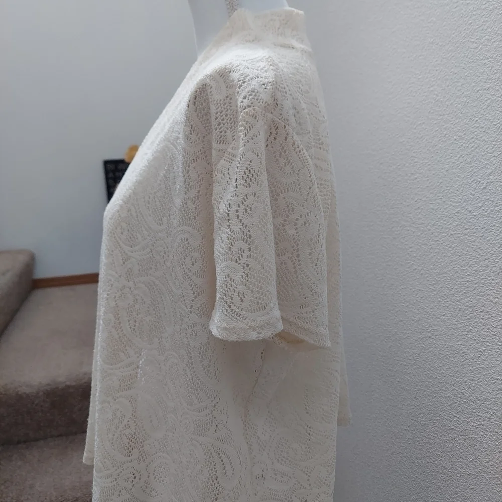 Dress Barn woman dress cover up Size 18/20 Tan/ Cream weding formal, casual gift - Picture 3 of 7